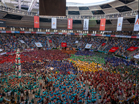 The Concurs de Castells competition takes place in Tarragona, Spain, on October 5, 2024. (