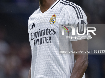 Antonio Rudiger of Real Madrid CF appears desperate during the La Liga EA Sports 2024/25 football match between Real Madrid CF and Villarrea...