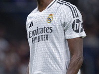 Antonio Rudiger of Real Madrid CF appears desperate during the La Liga EA Sports 2024/25 football match between Real Madrid CF and Villarrea...