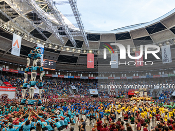 The Concurs de Castells competition takes place in Tarragona, Spain, on October 5, 2024. (