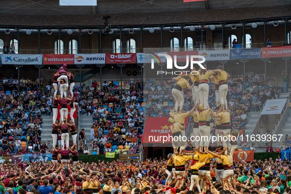 The Concurs de Castells competition takes place in Tarragona, Spain, on October 5, 2024. 