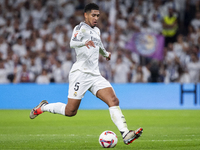 Jude Bellingham of Real Madrid CF is in action with the ball during the La Liga EA Sports 2024/25 football match between Real Madrid CF and...