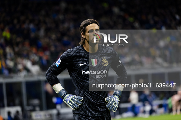 Yann Sommer plays during the Serie A match between FC Internazionale and Torino FC at Stadio Giuseppe Meazza in Milano, Italy, on October 5,...