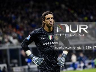 Yann Sommer plays during the Serie A match between FC Internazionale and Torino FC at Stadio Giuseppe Meazza in Milano, Italy, on October 5,...