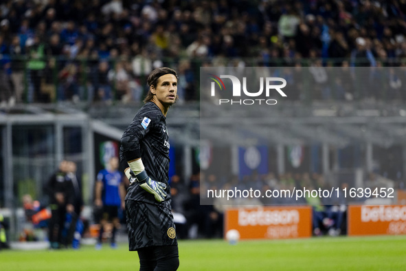 Yann Sommer plays during the Serie A match between FC Internazionale and Torino FC at Stadio Giuseppe Meazza in Milano, Italy, on October 5,...