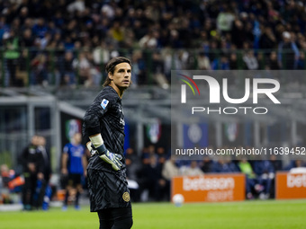 Yann Sommer plays during the Serie A match between FC Internazionale and Torino FC at Stadio Giuseppe Meazza in Milano, Italy, on October 5,...