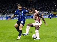 Duvan Zapata plays during the Serie A match between FC Internazionale and Torino FC in Milano, Italy, on October 5, 2024, at Stadio Giuseppe...