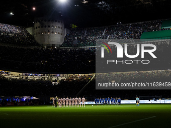 ...in action during the Serie A match between FC Internazionale and Torino FC at Stadio Giuseppe Meazza in Milano, Italy, on October 5, 2024...