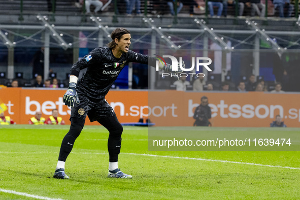 Yann Sommer plays during the Serie A match between FC Internazionale and Torino FC at Stadio Giuseppe Meazza in Milano, Italy, on October 5,...