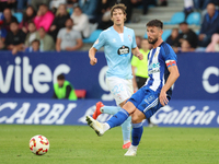 Borja Valle of SD Ponferradina plays during the Spanish football 1 Federation Group 1, JOR 7 match between SD Ponferradina and Celta Fortuna...