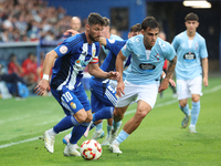 Borja Valle of SD Ponferradina is in action during the Spanish football 1st Federation Group 1, JOR 7, between SD Ponferradina and Celta For...