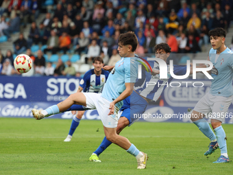 Alex Costa of SD Ponferradina participates in the Spanish Football 1st Federation Group 1, JOR 7 match between SD Ponferradina and Celta For...