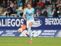 Fer Lopez of Celta Fortuna plays during the Spanish Football 1 Federation Group 1, JOR 7, between SD Ponferradina and Celta Fortuna at Stadi...