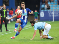 Thomas Carrique of SD Ponferradina is in action during the Spanish Football 1 Federation Group 1, JOR 7 match between SD Ponferradina and Ce...