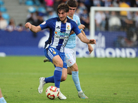 Alejandro Mula of SD Ponferradina is in action during the Spanish Football 1 Federation Group 1, JOR 7 match between SD Ponferradina and Cel...