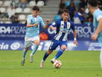 Yeray Cabanzon of SD Ponferradina is in action during the Spanish football 1st Federation Group 1, JOR 7, between SD Ponferradina and Celta...