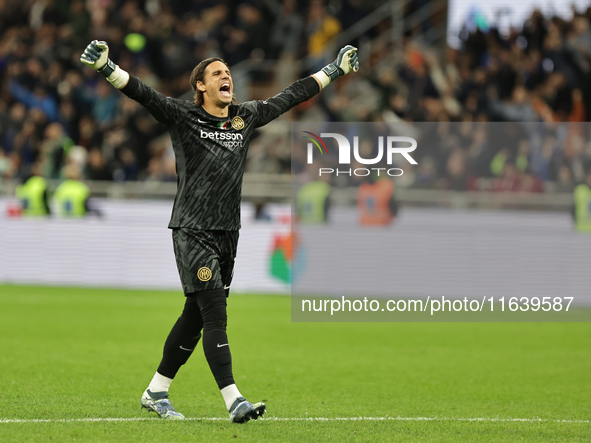 Yann Sommer participates in the Serie A 2024-2025 match between Inter and Torino in Milano, Italy, on October 5, 2024. 