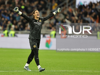 Yann Sommer participates in the Serie A 2024-2025 match between Inter and Torino in Milano, Italy, on October 5, 2024. (