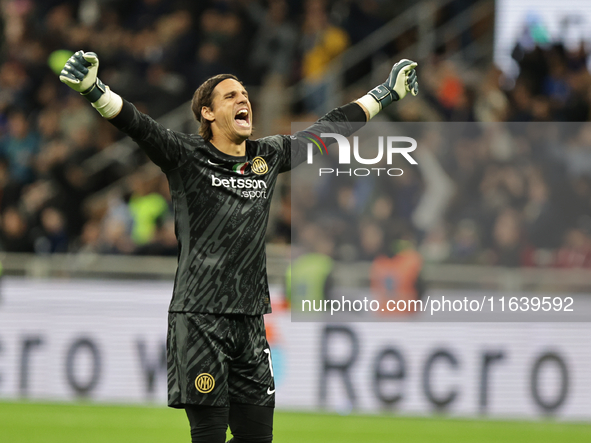 Yann Sommer participates in the Serie A 2024-2025 match between Inter and Torino in Milano, Italy, on October 5, 2024. 