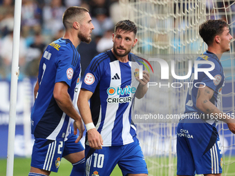 Borja Valle of SD Ponferradina is in action during the Spanish football 1st Federation Group 1, JOR 7, between SD Ponferradina and Celta For...