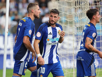 Borja Valle of SD Ponferradina is in action during the Spanish football 1st Federation Group 1, JOR 7, between SD Ponferradina and Celta For...