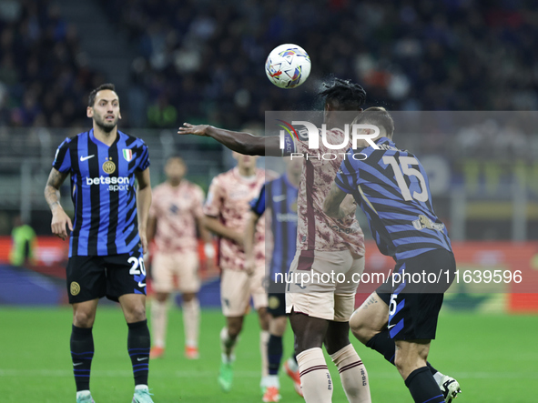 Duvan Zapata participates in the Serie A 2024-2025 match between Inter and Torino in Milano, Italy, on October 5, 2024. 