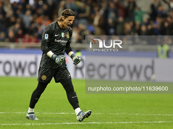 Yann Sommer participates in the Serie A 2024-2025 match between Inter and Torino in Milano, Italy, on October 5, 2024. 