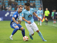 Yoel Lago of Celta Fortuna is in action during the Spanish Football 1 Federation Group 1, JOR 7, between SD Ponferradina and Celta Fortuna a...