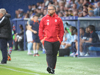 Javier Rey, manager of SD Ponferradina, participates in the Spanish football 1st Federation Group 1, JOR 7, between SD Ponferradina and Celt...