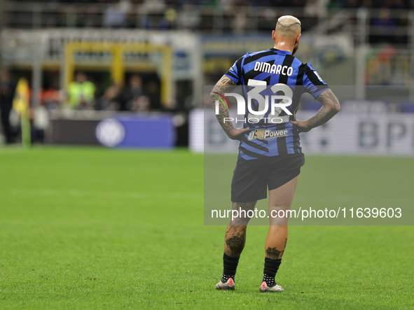 Federico Di Marco participates in the Serie A 2024-2025 match between Inter and Torino in Milano, Italy, on October 5, 2024. 