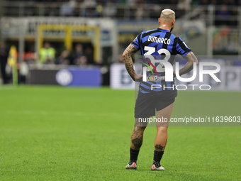 Federico Di Marco participates in the Serie A 2024-2025 match between Inter and Torino in Milano, Italy, on October 5, 2024. (