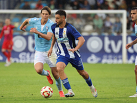 Vicente Esquerdo of SD Ponferradina is in action during the Spanish Football 1st Federation Group 1, JOR 7 match between SD Ponferradina and...