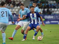 Vicente Esquerdo of SD Ponferradina is in action during the Spanish Football 1st Federation Group 1, JOR 7 match between SD Ponferradina and...