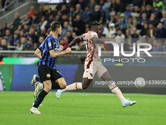 Duvan Zapata participates in the Serie A 2024-2025 match between Inter and Torino in Milano, Italy, on October 5, 2024. (