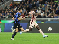 Duvan Zapata participates in the Serie A 2024-2025 match between Inter and Torino in Milano, Italy, on October 5, 2024. (