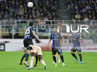 Alessandro Bastoni participates in the Serie A 2024-2025 match between Inter and Torino in Milano, Italy, on October 5, 2024. (