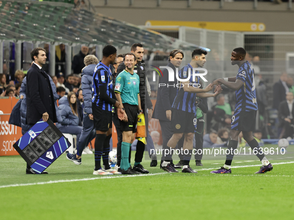 Marcus Thuram during the Serie A 2024-2025 match between Inter and Torino in Milano, Italy, on October 5, 2024 