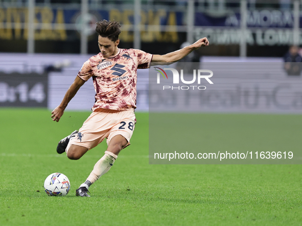 Samuele Ricci participates in the Serie A 2024-2025 match between Inter and Torino in Milano, Italy, on October 5, 2024. 