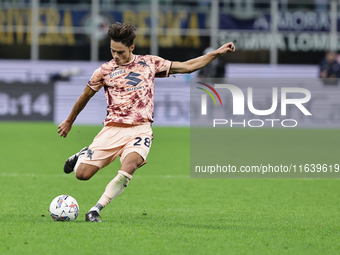 Samuele Ricci participates in the Serie A 2024-2025 match between Inter and Torino in Milano, Italy, on October 5, 2024. (