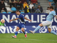 Thomas Carrique of SD Ponferradina is in action during the Spanish Football 1 Federation Group 1, JOR 7 match between SD Ponferradina and Ce...