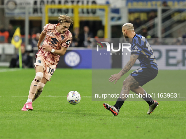 Marcus Pedersen participates in the Serie A 2024-2025 match between Inter and Torino in Milano, Italy, on October 5, 2024. 