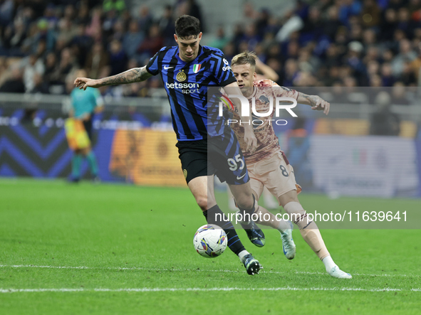 Alessandro Bastoni participates in the Serie A 2024-2025 match between Inter and Torino in Milano, Italy, on October 5, 2024. 