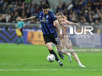 Alessandro Bastoni participates in the Serie A 2024-2025 match between Inter and Torino in Milano, Italy, on October 5, 2024. (