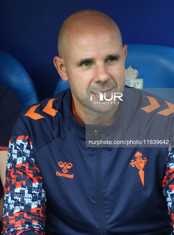 Fredi Alvarez is the head coach of Celta Fortuna during the Spanish Football 1st Federation Group 1, JOR 7, between SD Ponferradina and Celt...