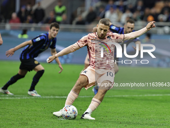 Nikola Vlasic participates in the Serie A 2024-2025 match between Inter and Torino in Milano, Italy, on October 5, 2024 (