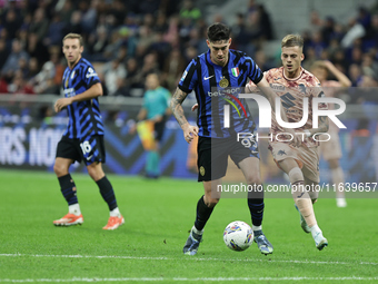 Alessandro Bastoni participates in the Serie A 2024-2025 match between Inter and Torino in Milano, Italy, on October 5, 2024. (