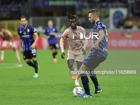 Stefan de Vrij participates in the Serie A 2024-2025 match between Inter and Torino in Milano, Italy, on October 5, 2024. 