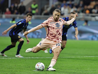 Nikola Vlasic participates in the Serie A 2024-2025 match between Inter and Torino in Milano, Italy, on October 5, 2024 (