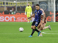 Lautaro Martinez during the Serie A 2024-2025 match between Inter and Torino in Milano, Italy, on October 5, 2024 (