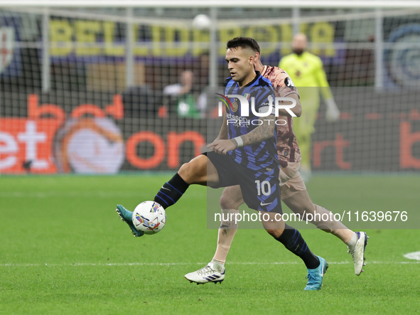 Lautaro Martinez during the Serie A 2024-2025 match between Inter and Torino in Milano, Italy, on October 5, 2024 